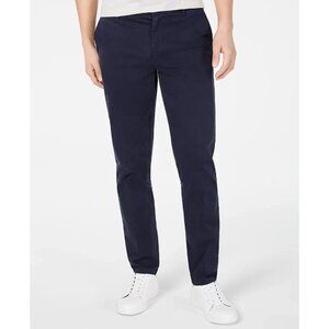 DKNY Men's Bedford Slim-Straight Fit Performance Stretch Sateen Pants 38 X 32